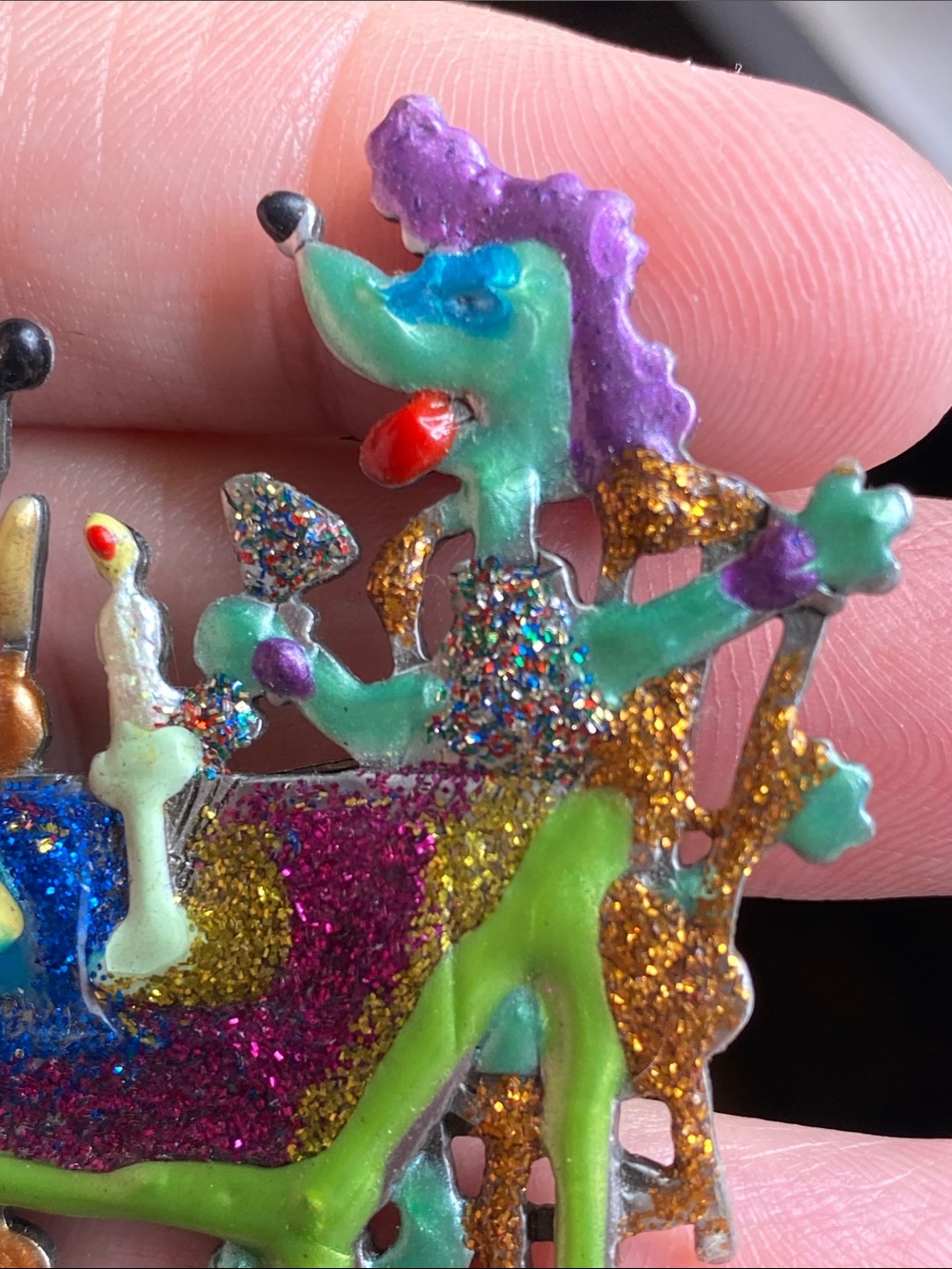 JJ Colorful Animal Tea Party Brooch - Multi-Color - Picture 5 of 6
